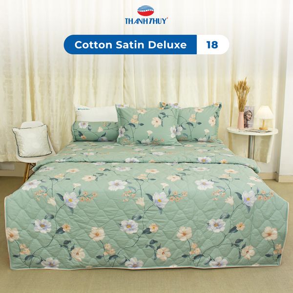  Bộ Ga Bọc Cotton Satin Deluxe 18 