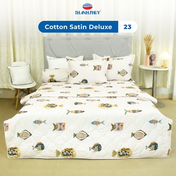  Bộ Ga Bọc Cotton Satin Deluxe 23 