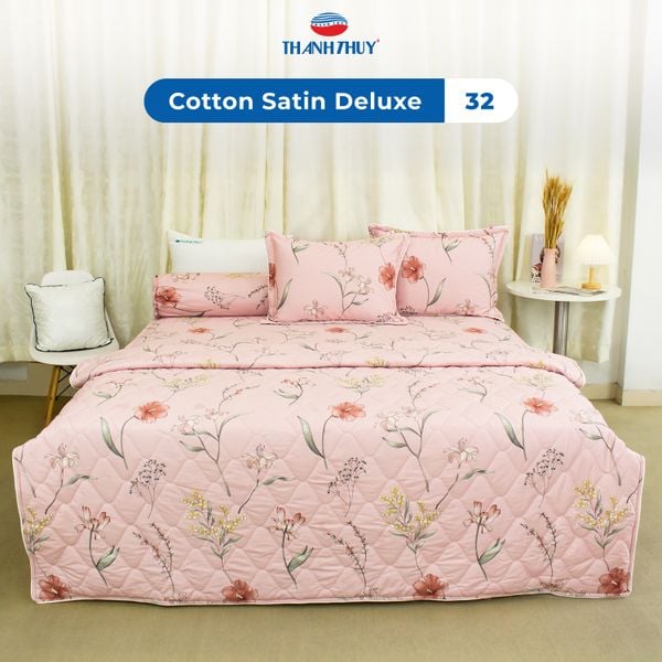  Bộ Ga Bọc Cotton Satin Deluxe 32 