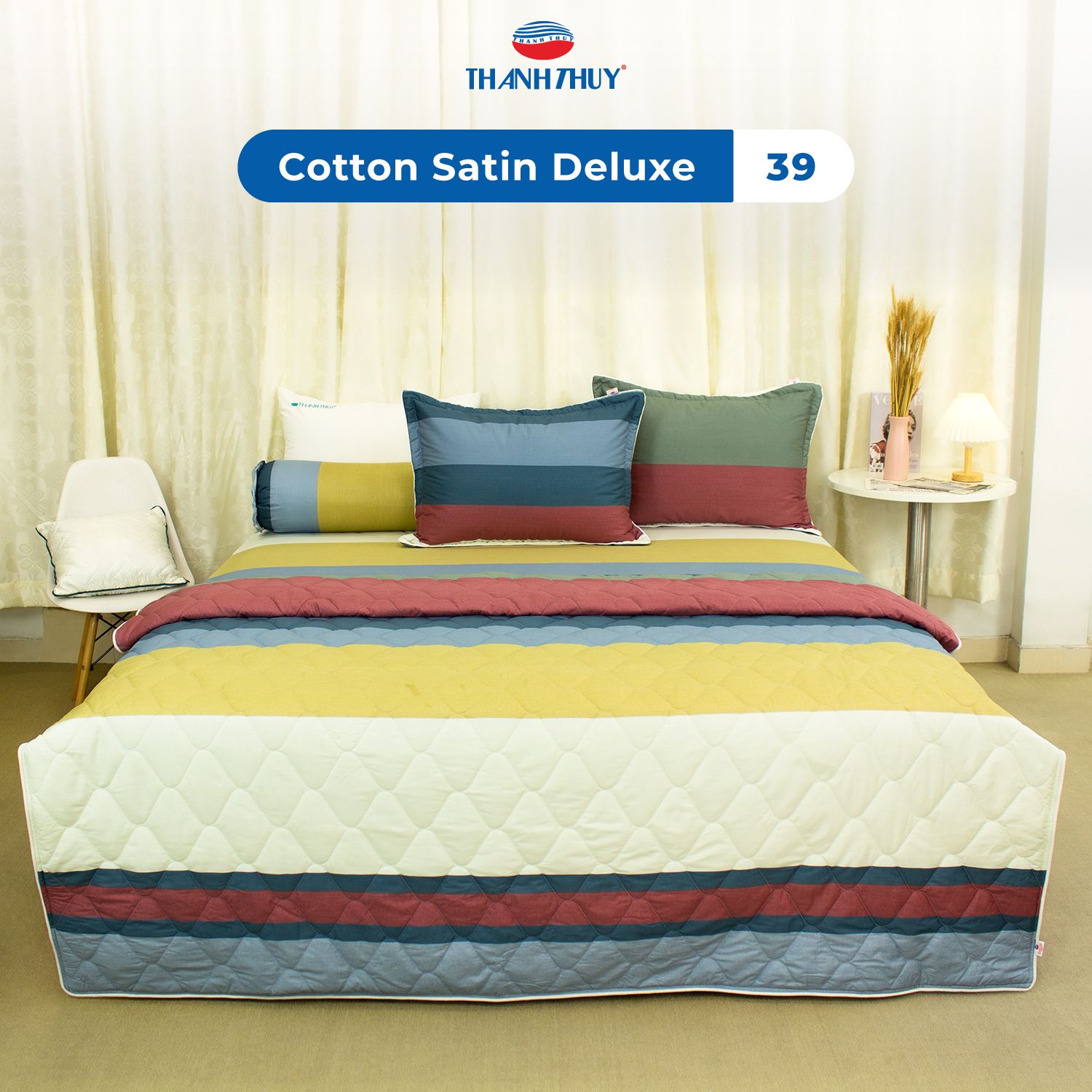  Bộ Ga Bọc Cotton Satin Deluxe 39 