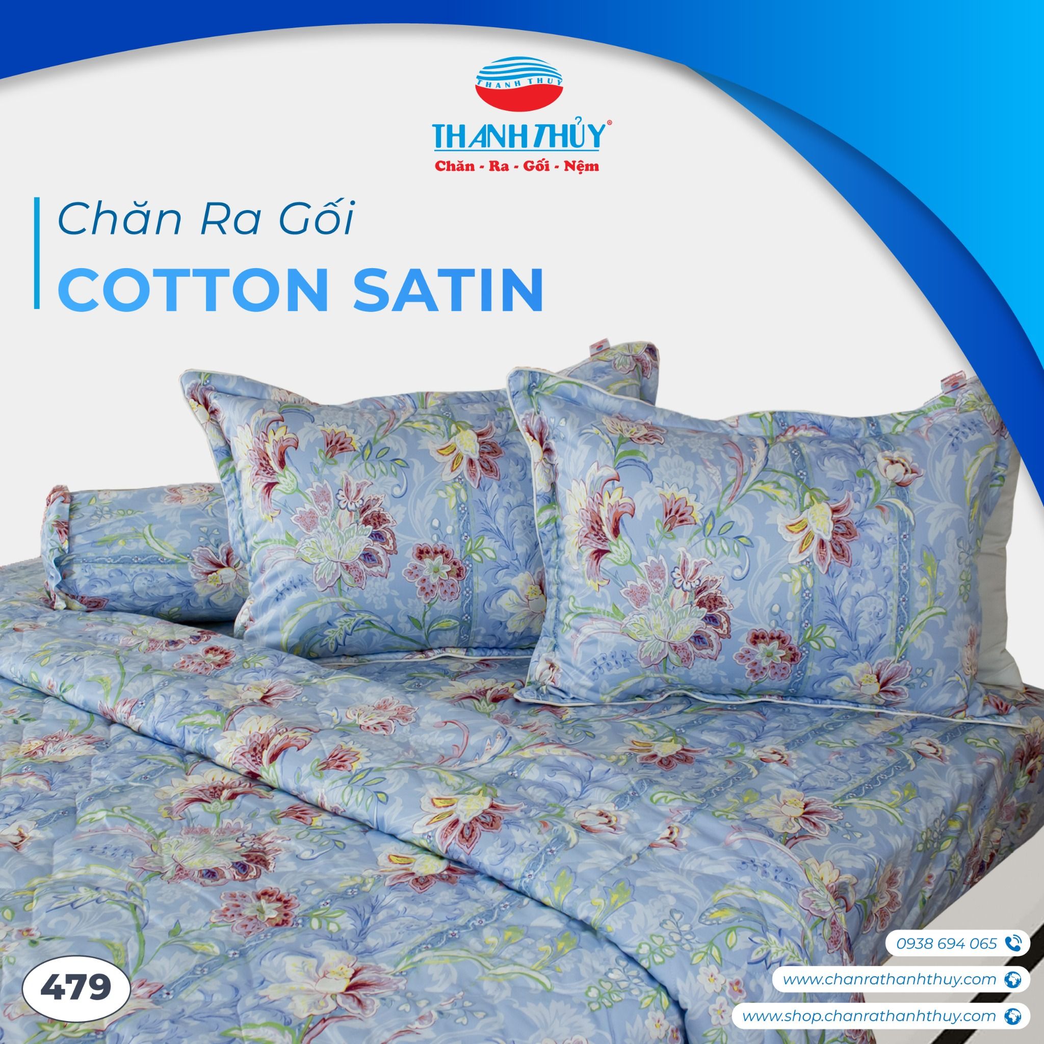  Bộ Ga Bọc Cotton Satin 479 