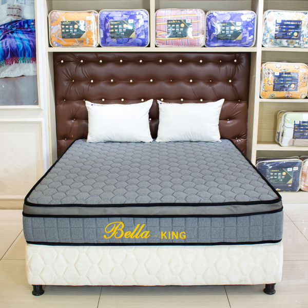  Nệm Lò Xo_Túi Màu Xám Bella - King - 27cm 