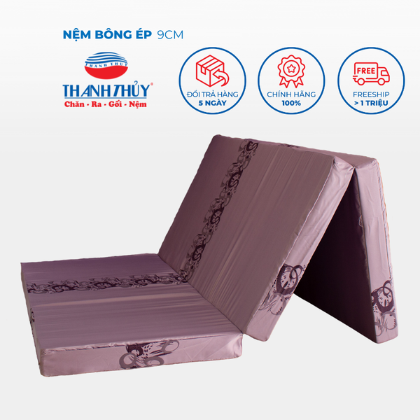  Nệm Bông Ép Gấp Galaxy - Dày 9cm 