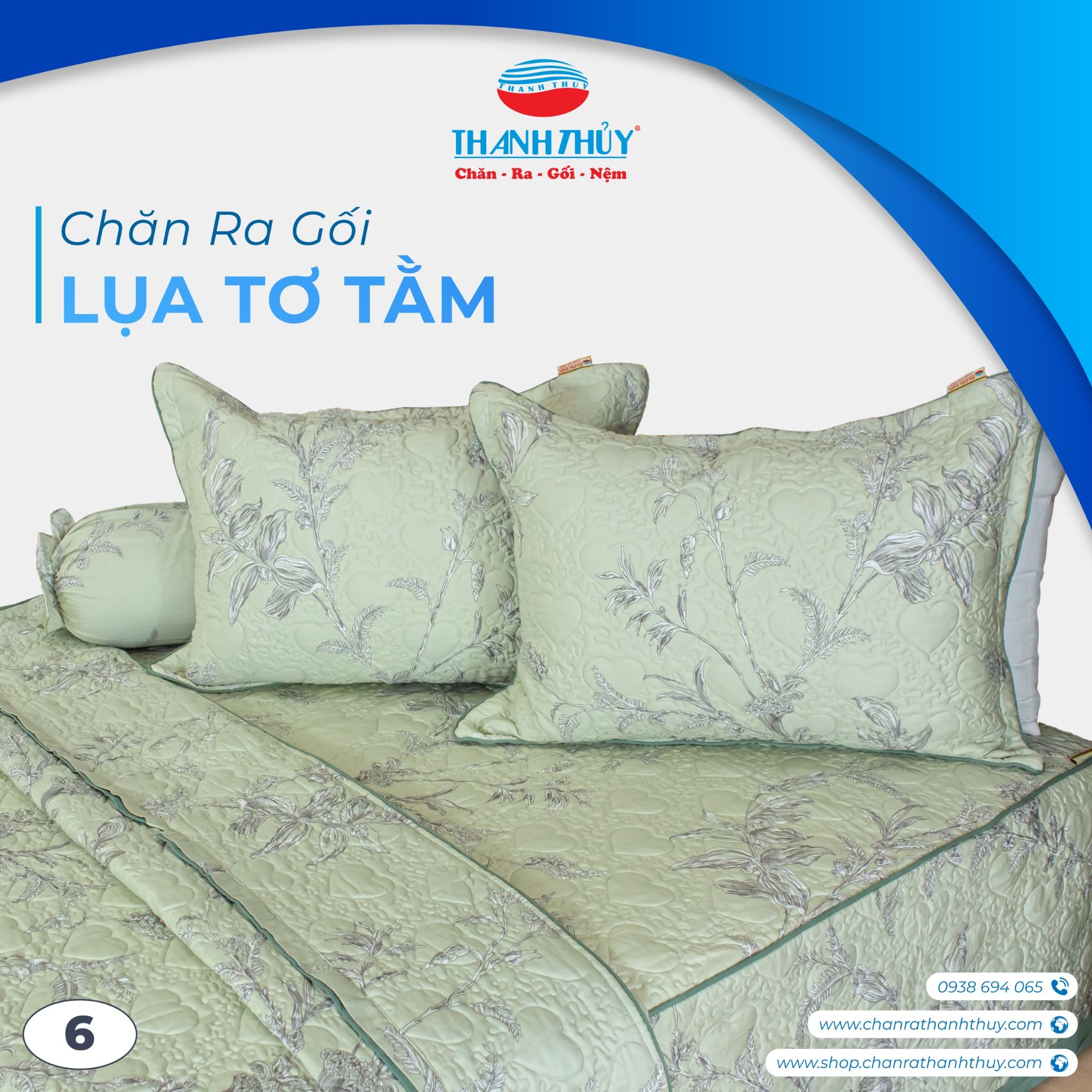  Bộ Ga Phủ Bèo Lụa Tơ Tằm 6 