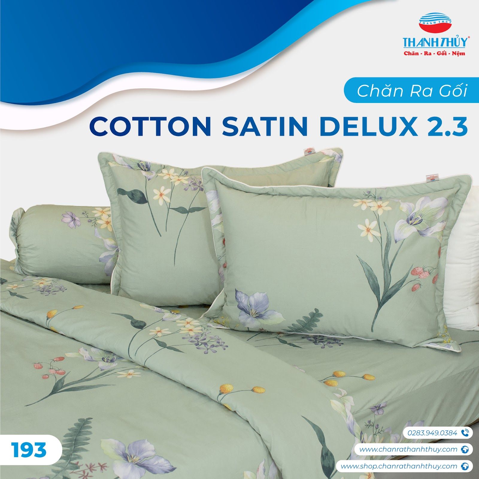  Chăn Lẻ Cotton Satin Deluxe 193 