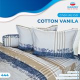  Bộ Ga Bọc Cotton Vanila (Vỏ Gối Không Lót Gòn) 444 