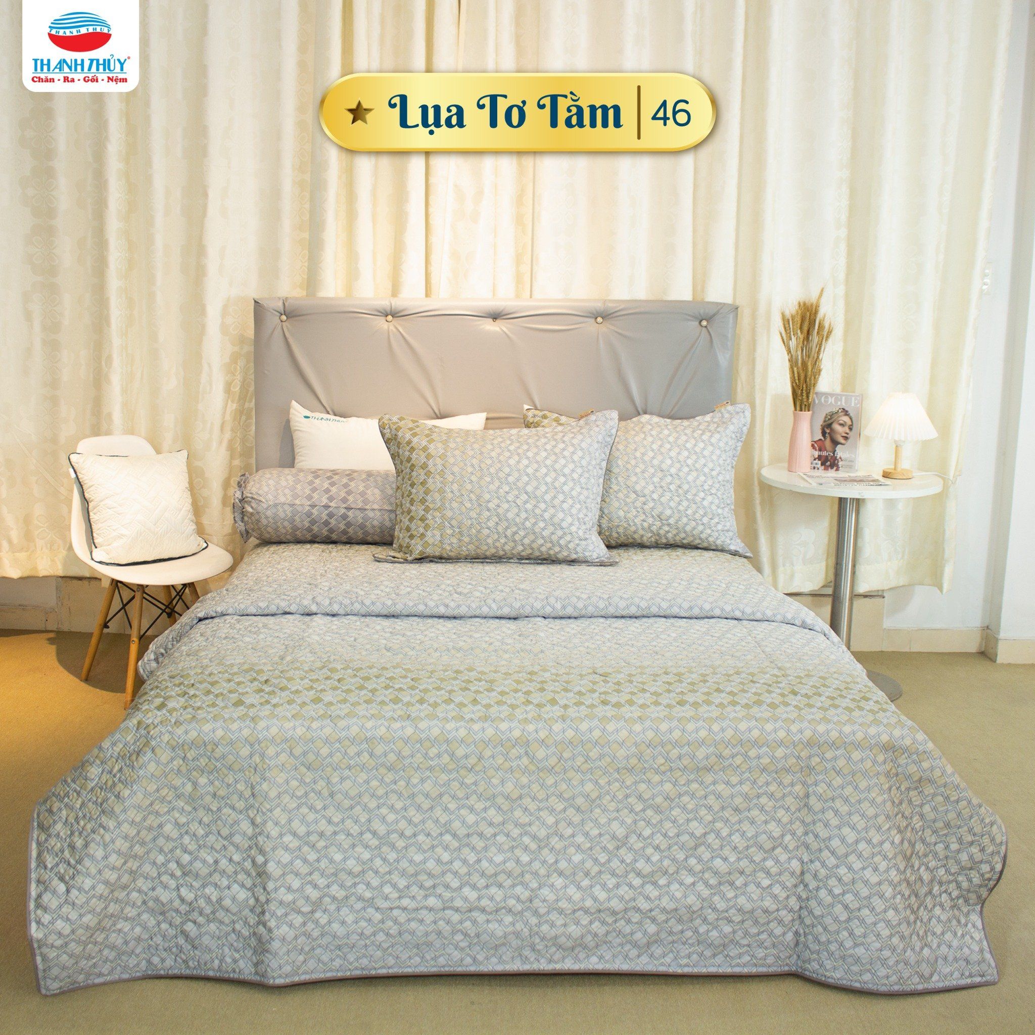  Bộ Ga Bọc Lụa Tơ Tằm 46 