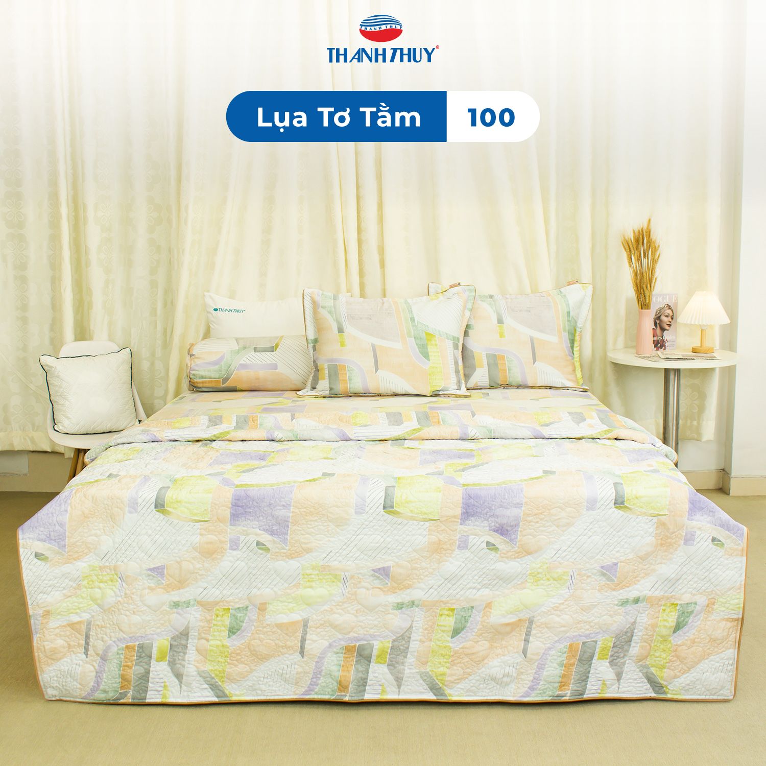  Bộ Ga Bọc Lụa Tơ Tằm 100 
