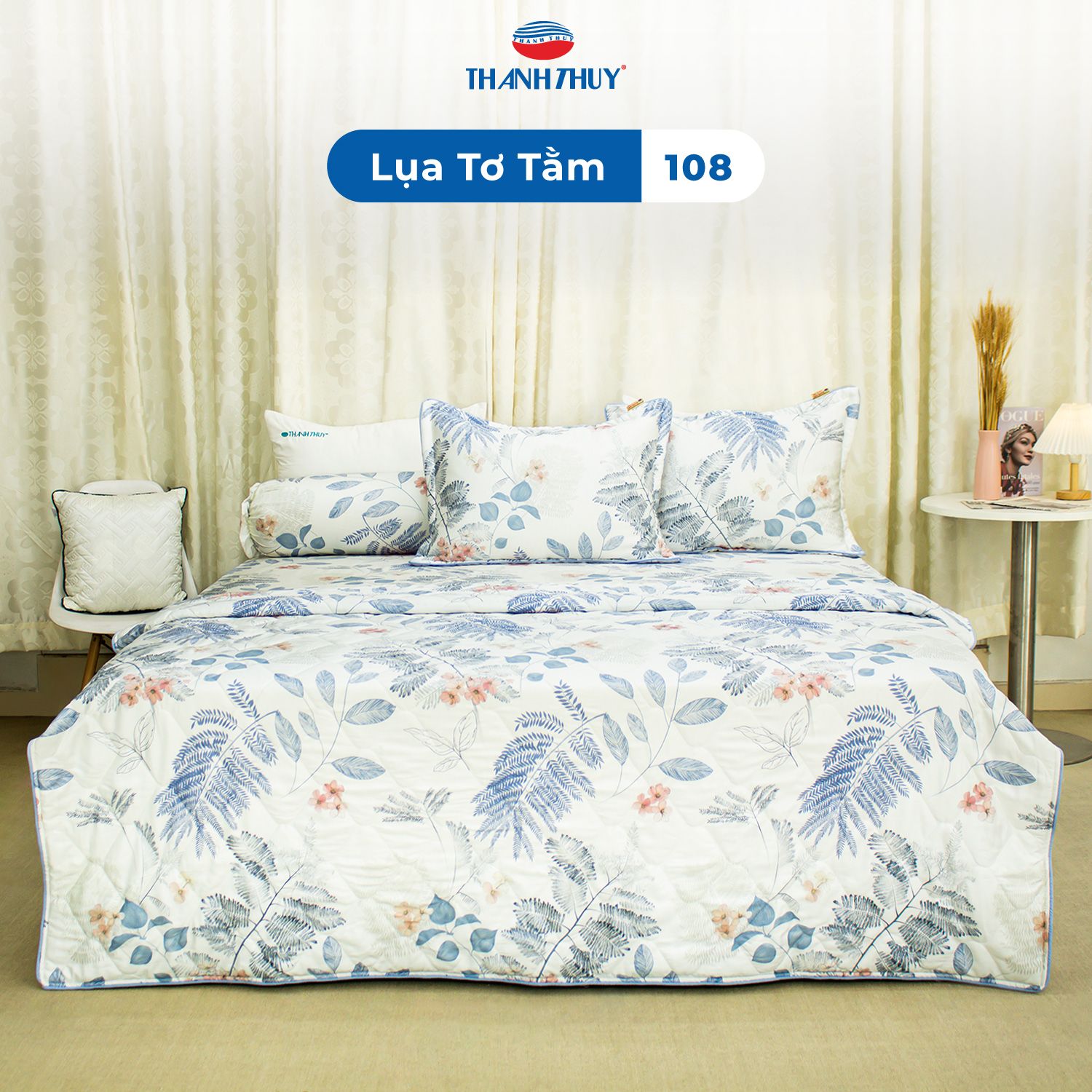  Bộ Ga Bọc Lụa Tơ Tằm 108 
