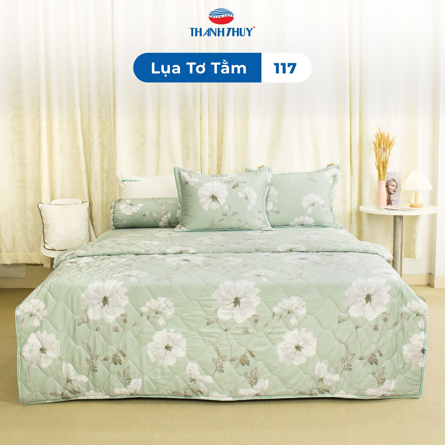  Bộ Ga Bọc Lụa Tơ Tằm 117 