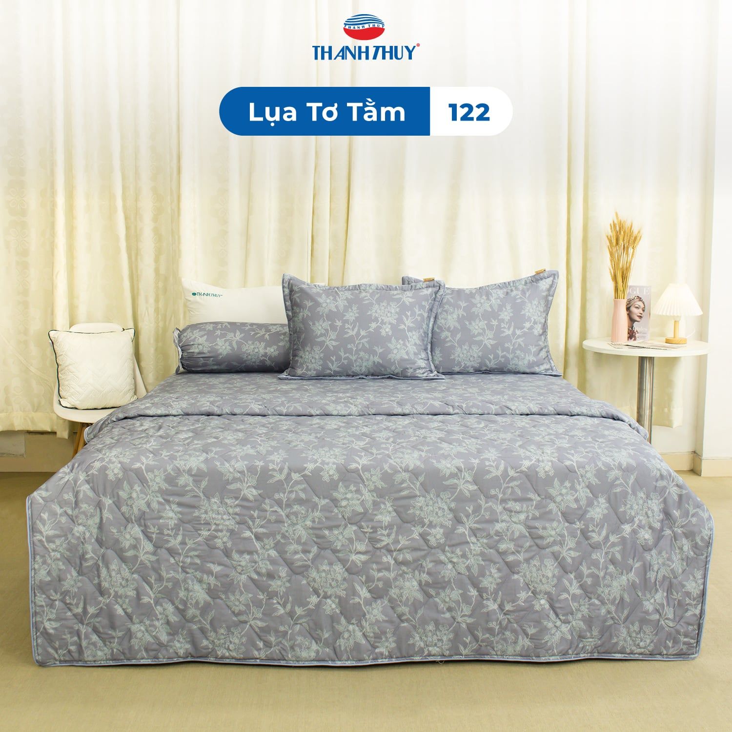  Bộ Ga Bọc Lụa Tơ Tằm 122 