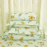  [DEAL SỐC COMBO] Bộ Chăn Ga Gối Chần Bông 5 món - Lụa Modal - mềm mại, thoáng mát - THANH THUY 