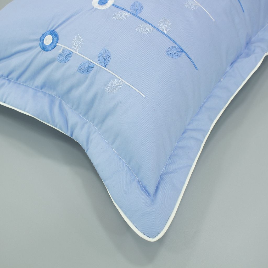  Vỏ Gối Nằm 100% Cotton Sateen - thoáng mát - Trơn, Thêu, Đơn giản - THANH THUY 
