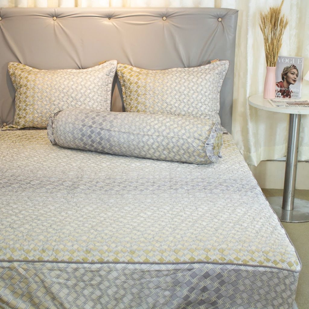  [DEAL SỐC COMBO] Bộ Chăn Ga Gối Chun / Phủ Bèo - Lụa Tơ Tằm (100% Tencel 60s) mềm mại - THANH THUY 