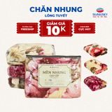  Chăn Mền Nhung 2 Lớp Lông Tuyết Dày Cao Cấp (2kg) - Nhắn tin gửi mẫu khi đặt hàng 