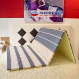  Nệm Bông Ép Hoạt Tính Gấp 3 cm,Êm Vừa,Nâng Đỡ Cơ Thể Tốt - THANH THUY (Mẫu ngẫu nhiên) 