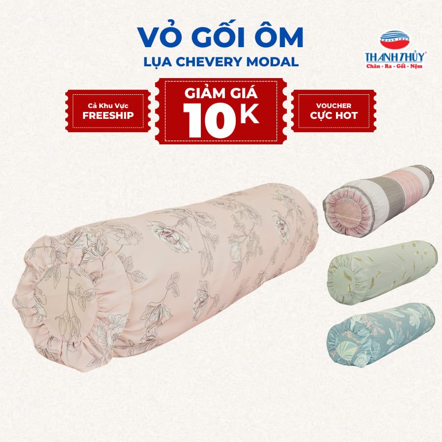  Vỏ Gối Ôm cao cấp - Lụa Chevery Modal (Tencel Modal) - mềm mại - THANH THUY 