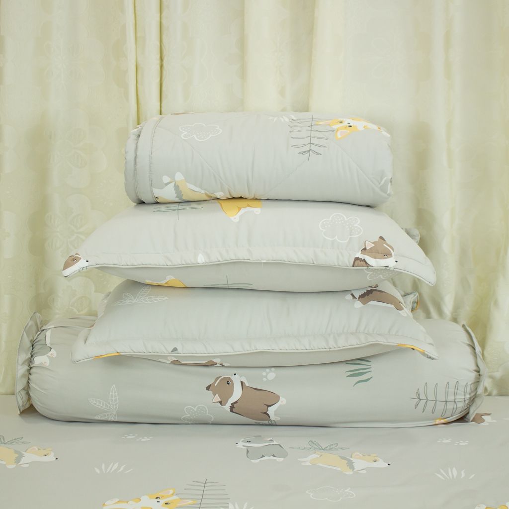  [Giảm 10%] Bộ Chăn Ga Gối 5 món - Lụa Chevery Modal (Tencel Modal) THANH THUY 