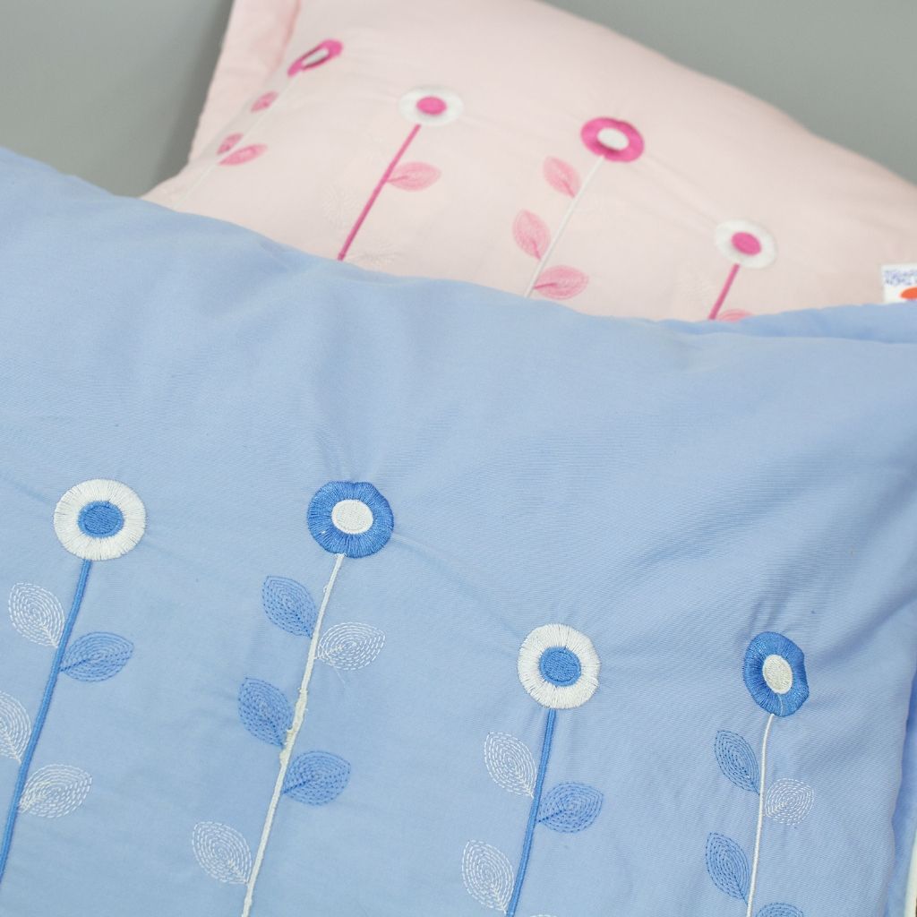  Vỏ Gối Nằm 100% Cotton Sateen - thoáng mát - Trơn, Thêu, Đơn giản - THANH THUY 