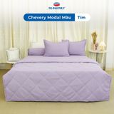  [Giảm 10%] Bộ Chăn Ga Gối 5 món cao cấp - Lụa Chevery Modal (Tencel Modal) Màu - thoáng mát - THANH THUY 