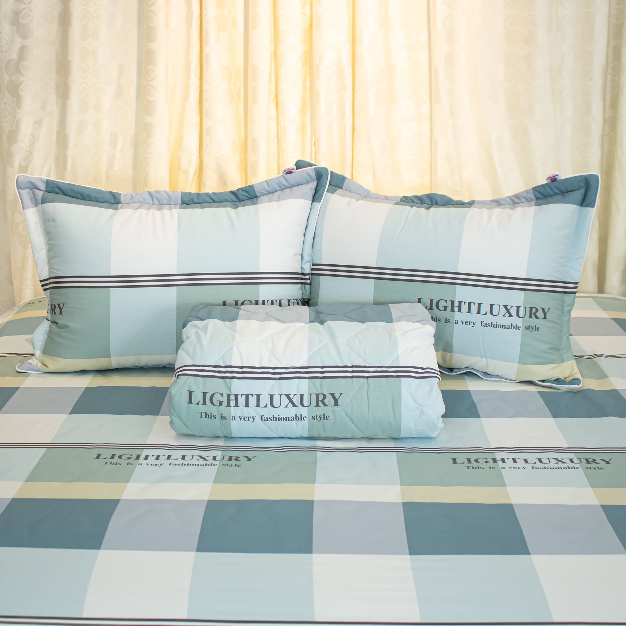  Bộ Ga Bọc Cotton Vanila (Vỏ Gối Không Lót Gòn) 255 