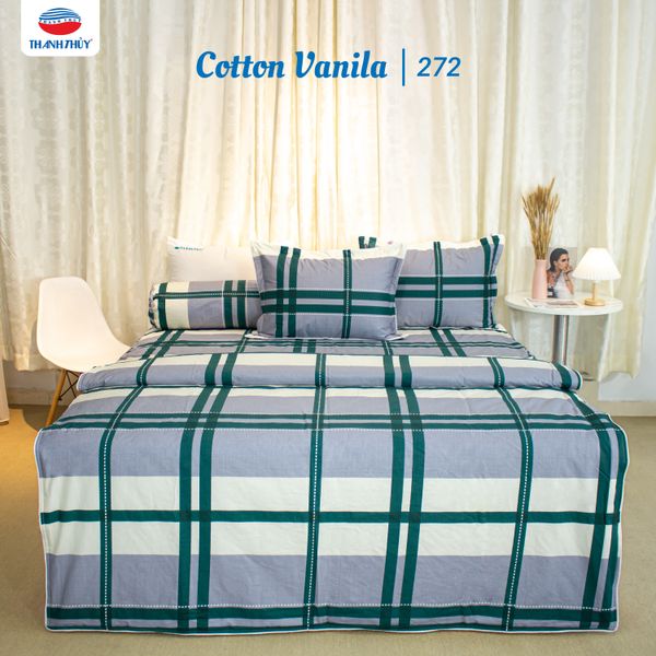  Bộ Ga Bọc Cotton Vanila (Vỏ Gối Không Lót Gòn) 272 
