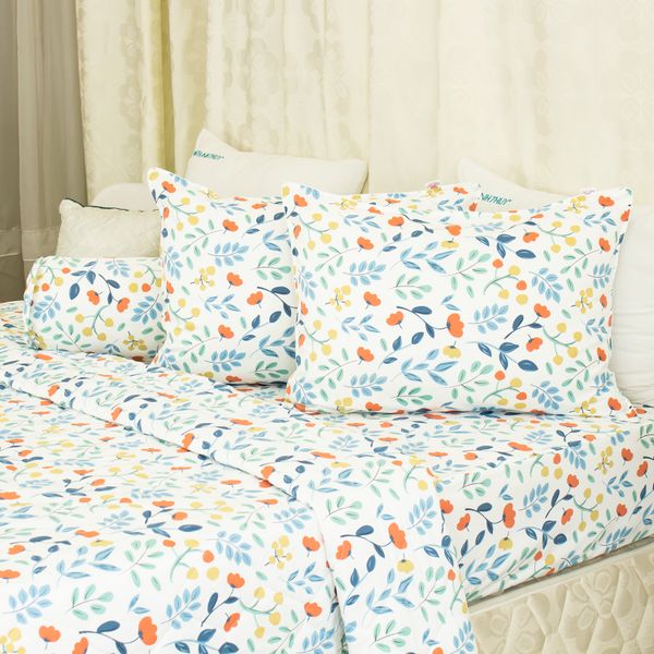  Bộ Ga Bọc Cotton Vanila (Vỏ Gối Không Lót Gòn) 430 