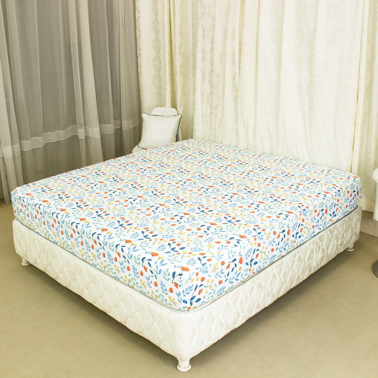  Bộ Ga Bọc Cotton Vanila (Vỏ Gối Không Lót Gòn) 430 