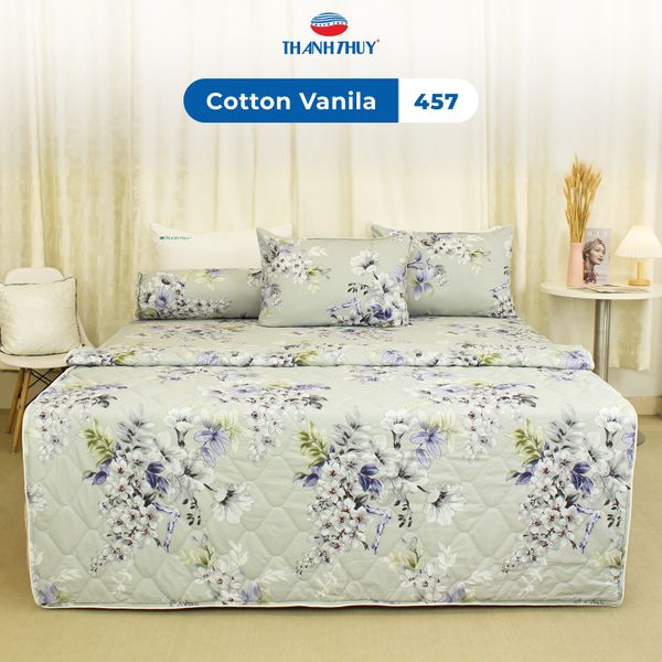  Bộ Ga Bọc Cotton Vanila (Vỏ Gối Không Lót Gòn) 457 