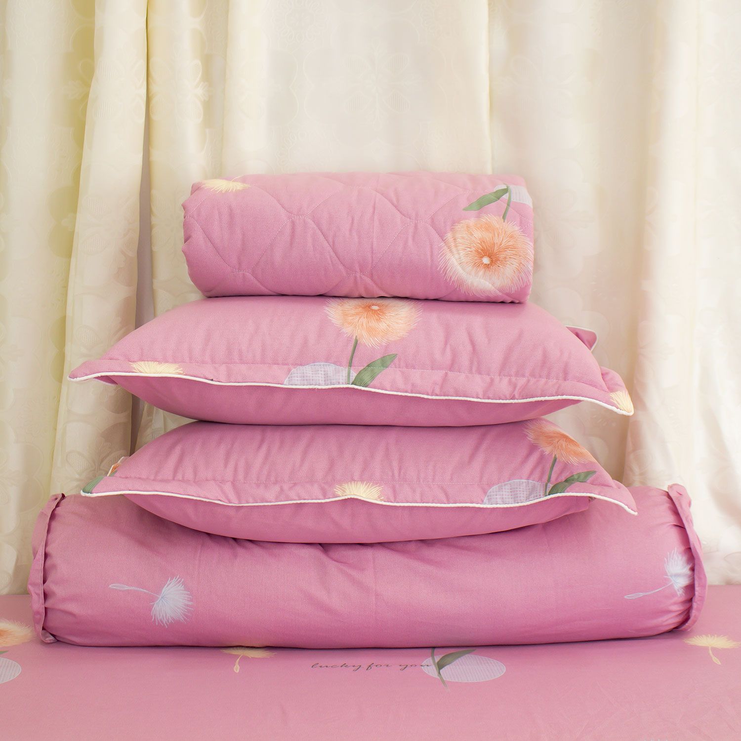  Bộ Ga Bọc Cotton Vanila (Vỏ Gối Lót Gòn) 478 