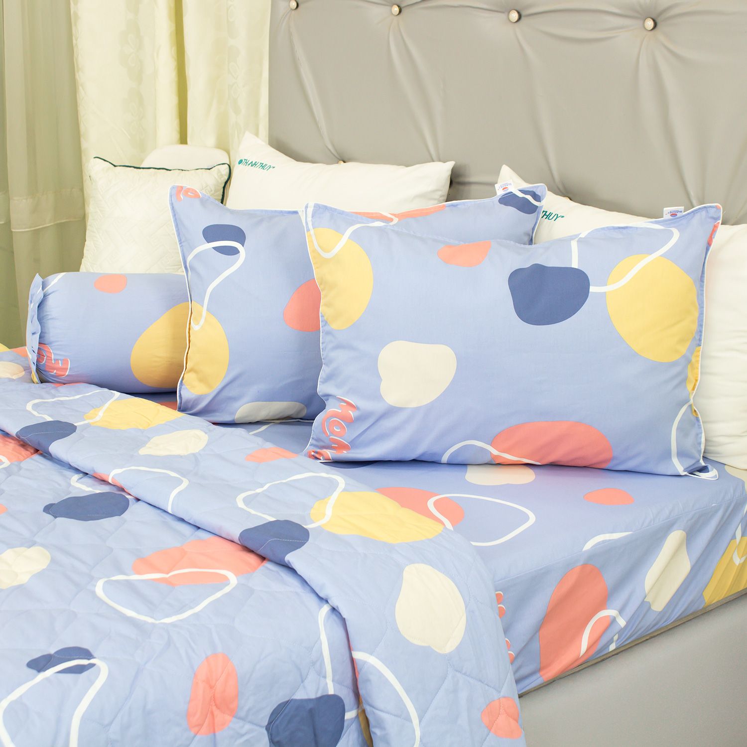  Bộ Ga Bọc Cotton Vanila (Vỏ Gối Không Lót Gòn) 492 