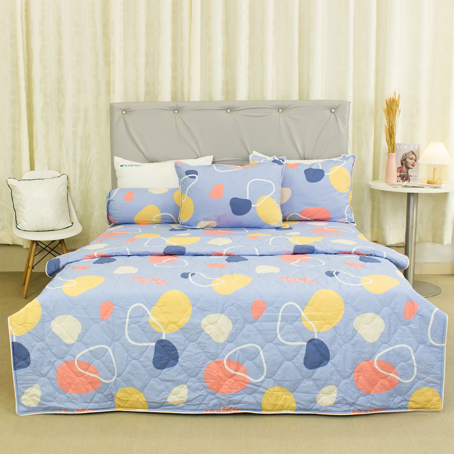  Bộ Ga Bọc Cotton Vanila (Vỏ Gối Không Lót Gòn) 492 