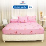  Bộ Ga Bọc Cotton Vanila (Vỏ Gối Không Lót Gòn) 514 