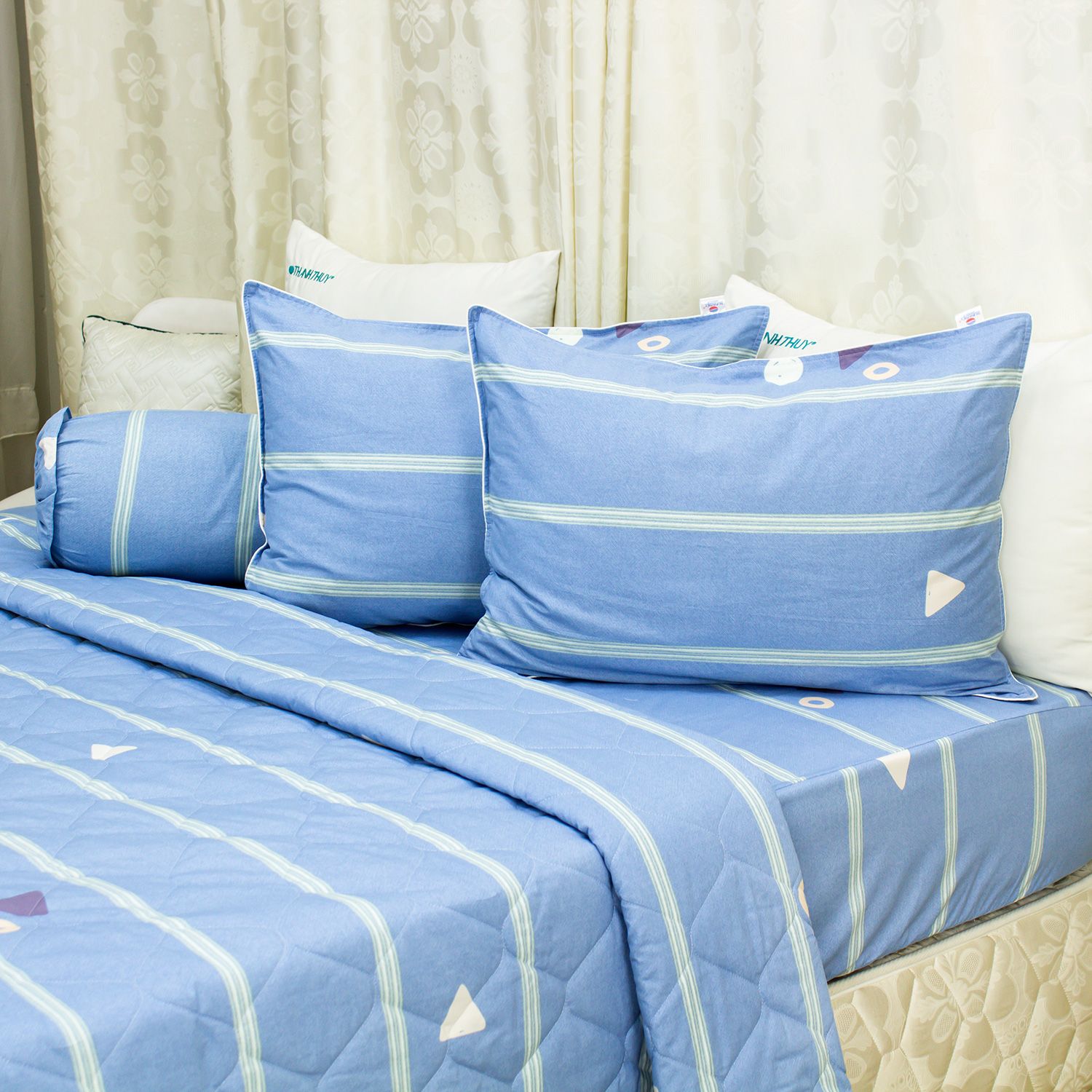 Bộ Ga Bọc Cotton Vanila (Vỏ Gối Lót Gòn) 589 