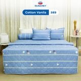  Bộ Ga Bọc Cotton Vanila (Vỏ Gối Không Lót Gòn) 589 