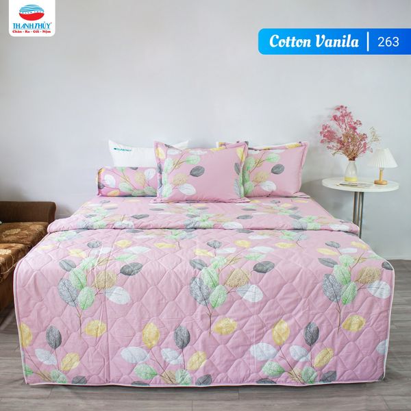  Bộ Ga Bọc Cotton Vanila (Vỏ Gối Không Lót Gòn) 263 