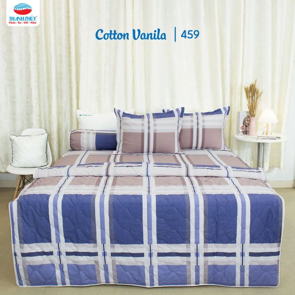 Bộ Ga Bọc Cotton Vanila (Vỏ Gối Không Lót Gòn) 459 
