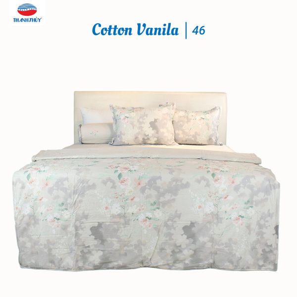  Bộ Ga Bọc Cotton Vanila (Vỏ Gối Không Lót Gòn) 46 