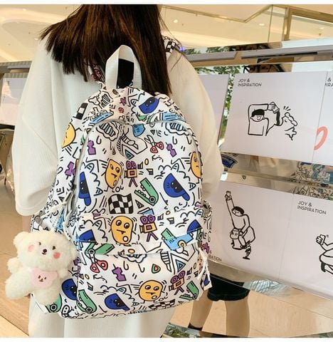  Balo hoạ tiết vui nhộn, balo nam nữ độc lạ, phù hợp học sinh sinh viên, du lịch, đi học, đi chơi 