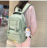  Balo trơn Xinh Xinh nhiều ngăn cho nữ, balo đẹp đi học cỡ to đựng laptop, cặp nam sinh Bv84 