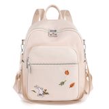  Balo nữ sai vừa du lịch, công sở thêu họa tiết đẹp kích cỡ 26x32 vừa khổ A4 kiêm túi đeo vai kiểu dáng Hàn Quốc mã VP43 