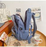  Balo nắp cài phản quan BV72, nhiều ngăn đựng vừa lap lớn, phù hợp học sinh sinh viên, nam nữ 