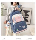  Balo học sinh mẫu mới phong cách Hàn Quốc, cặp sách đi học, ba lô đựng laptop size lớn đựng vừa laptop, du lịch hellobow 