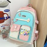  Balo học sinh mẫu mới kiểu Hàn Quốc kekemi phối màu đi học, đi chơi, đựng laptop, du lịch, cặp sách sinh viên 