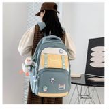  Balo học sinh mẫu mới phong cách Hàn Quốc, cặp sách đi học, ba lô đựng laptop size lớn đựng vừa laptop, du lịch hellobow 