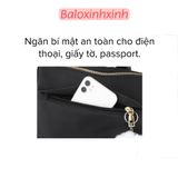  Balo dù trơn đơn giản kiêm túi đeo vai nữ, size vừa thiết kế Hàn Quốc thanh lịch mã VP42 
