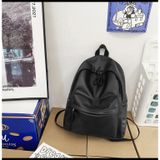  Balo da nam Xinh Xinh chất da PU kiểu trơn đơn giản, cặp sách đi học đẹp cho nữ, túi da mẫu mới thời trang cỡ lớn LB64 