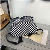  Balo nắp gập Hoạ tiết caro , mẫu bao nam, unisex chất ngầu 