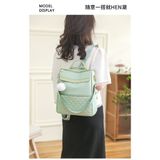  Balo dù trơn đơn giản kiêm túi đeo vai nữ, size vừa thiết kế Hàn Quốc thanh lịch mã VP42 