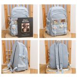  Balo đi học, cặp sách học sinh phong cách Hàn Quốc, ba lô size lớn nhiều ngăn vừa laptop, du lịch, markbag 